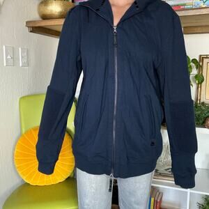 Vintage Y2K Madison Supply Navy Zip Up Jacket Hoodie Sweatshirt NWT XXL